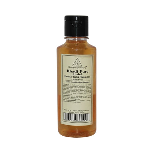 Khadi Pure Herbal Henna & Tulsi with Extra Conditioning Shampoo